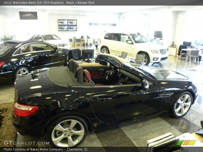 Black / Bengal Red 2012 Mercedes-Benz SLK 350 Roadster