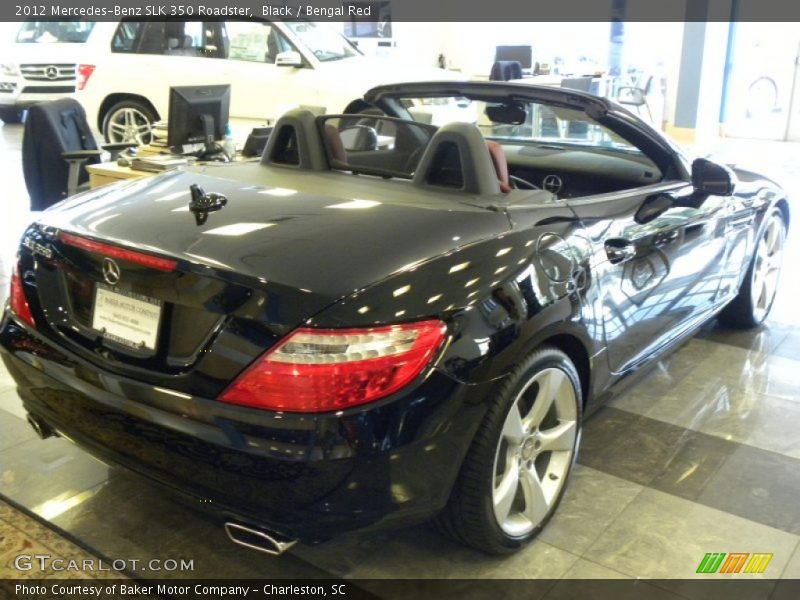 Black / Bengal Red 2012 Mercedes-Benz SLK 350 Roadster
