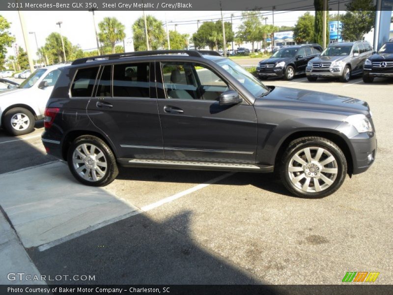 Steel Grey Metallic / Grey/Black 2011 Mercedes-Benz GLK 350