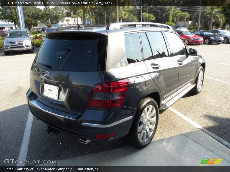 Steel Grey Metallic / Grey/Black 2011 Mercedes-Benz GLK 350