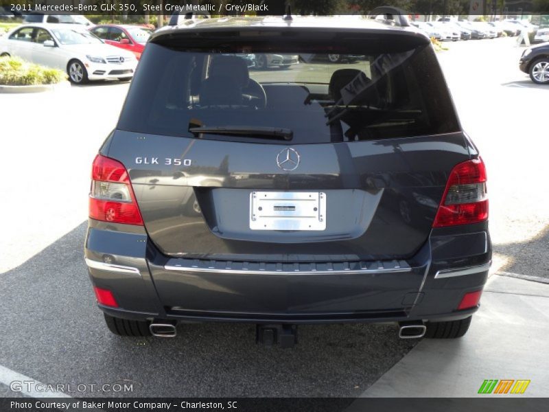 Steel Grey Metallic / Grey/Black 2011 Mercedes-Benz GLK 350