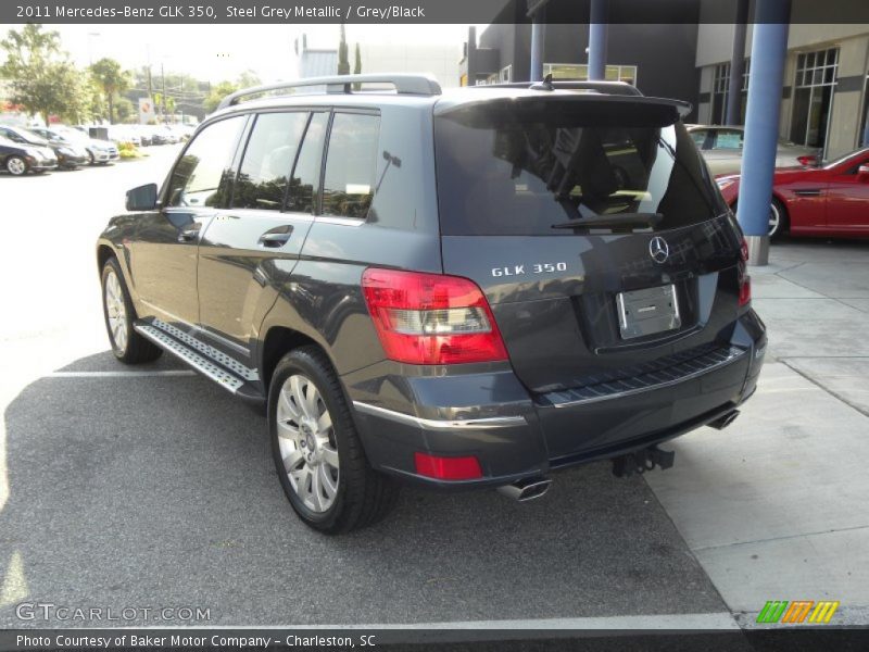 Steel Grey Metallic / Grey/Black 2011 Mercedes-Benz GLK 350