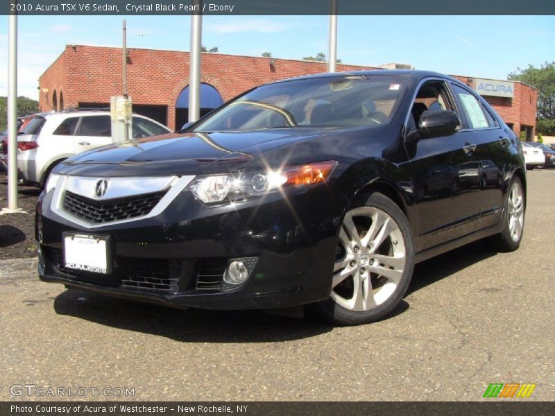 Crystal Black Pearl / Ebony 2010 Acura TSX V6 Sedan