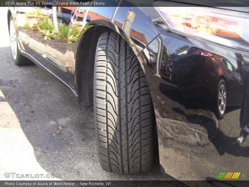 Crystal Black Pearl / Ebony 2010 Acura TSX V6 Sedan