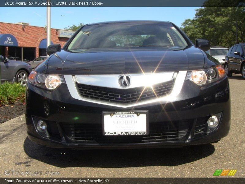 Crystal Black Pearl / Ebony 2010 Acura TSX V6 Sedan
