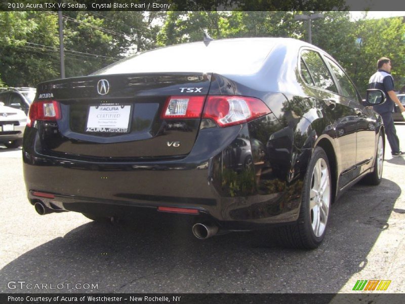 Crystal Black Pearl / Ebony 2010 Acura TSX V6 Sedan