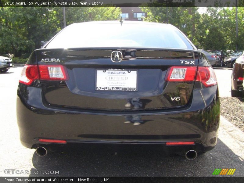Crystal Black Pearl / Ebony 2010 Acura TSX V6 Sedan
