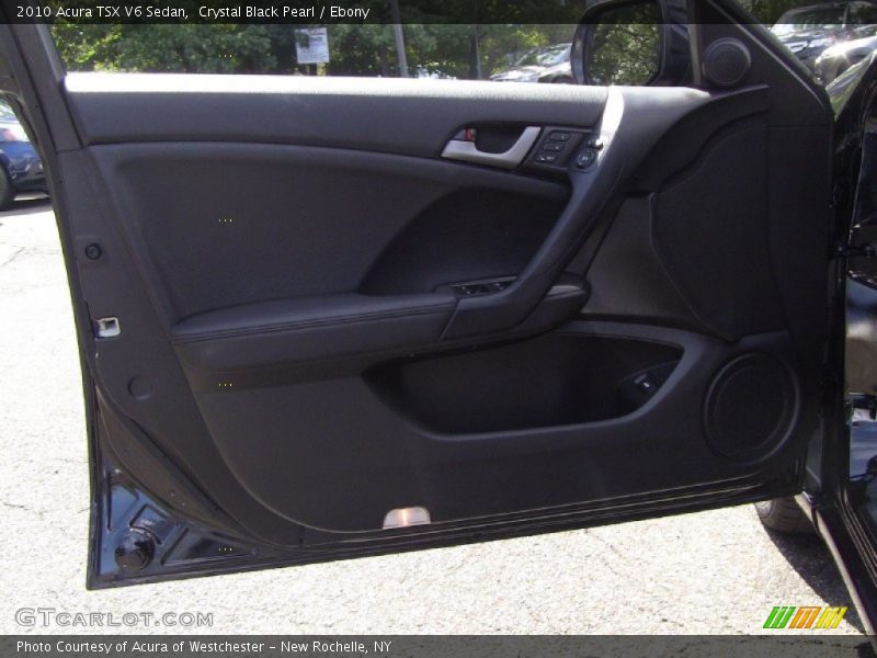 Crystal Black Pearl / Ebony 2010 Acura TSX V6 Sedan