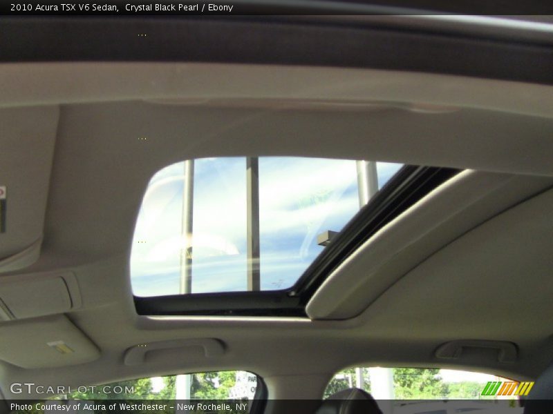 Crystal Black Pearl / Ebony 2010 Acura TSX V6 Sedan