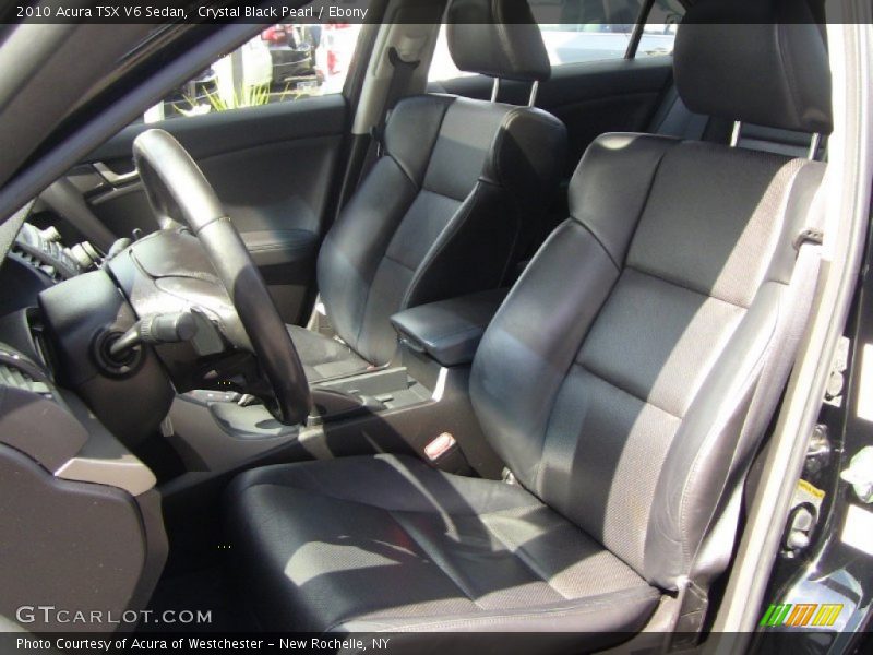  2010 TSX V6 Sedan Ebony Interior