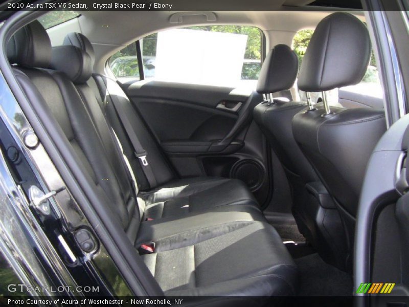  2010 TSX V6 Sedan Ebony Interior
