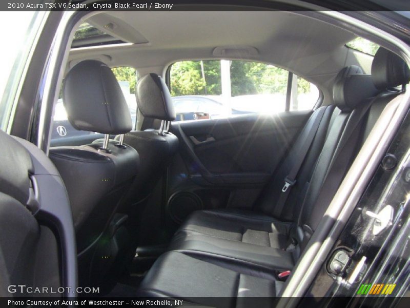 Crystal Black Pearl / Ebony 2010 Acura TSX V6 Sedan