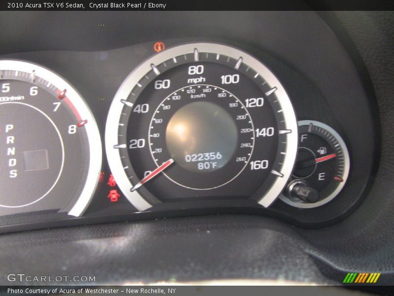 Crystal Black Pearl / Ebony 2010 Acura TSX V6 Sedan
