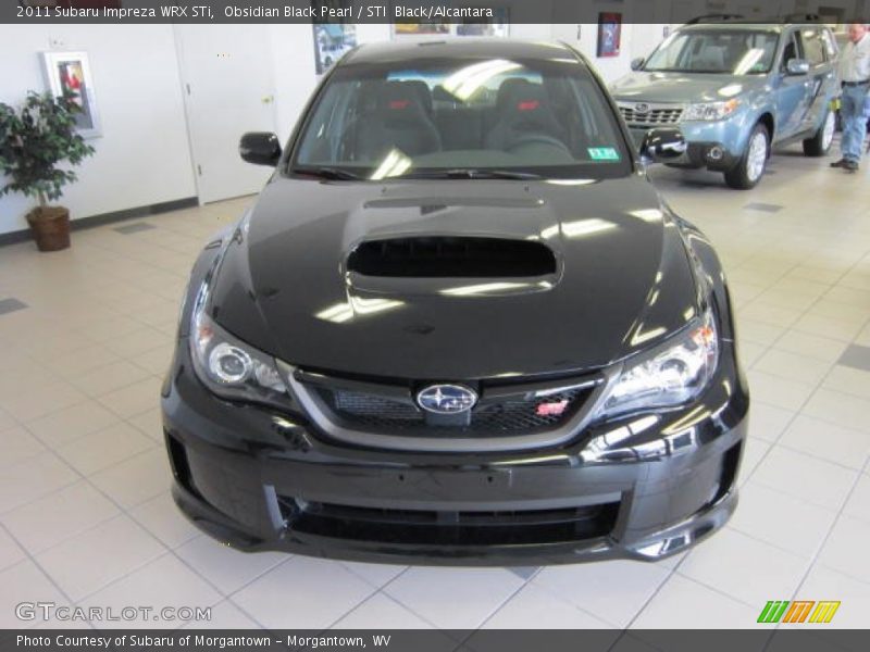 Obsidian Black Pearl / STI  Black/Alcantara 2011 Subaru Impreza WRX STi