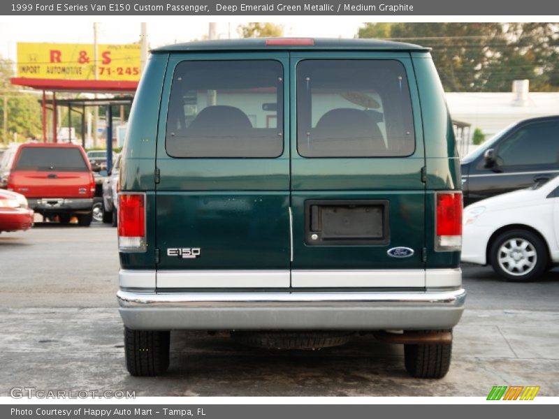 Deep Emerald Green Metallic / Medium Graphite 1999 Ford E Series Van E150 Custom Passenger
