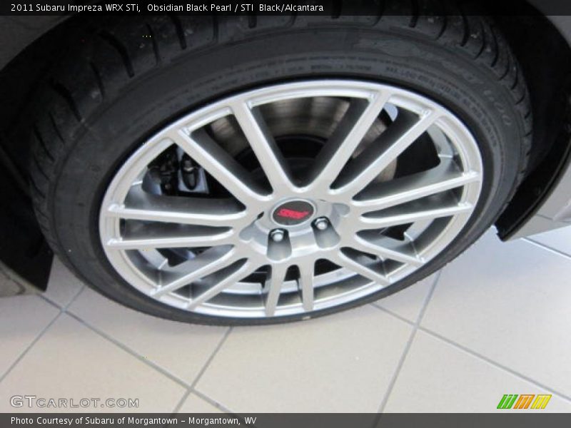 Obsidian Black Pearl / STI  Black/Alcantara 2011 Subaru Impreza WRX STi
