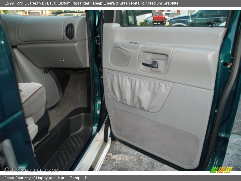 Deep Emerald Green Metallic / Medium Graphite 1999 Ford E Series Van E150 Custom Passenger