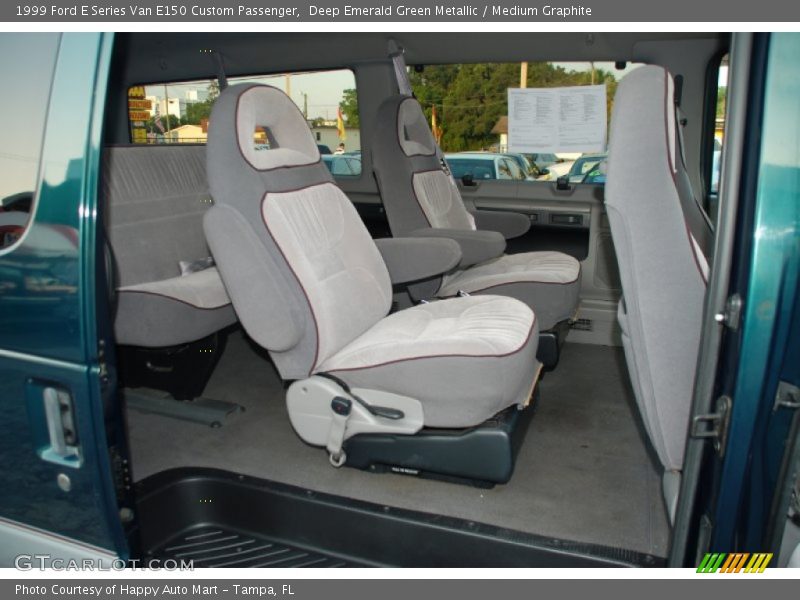 Deep Emerald Green Metallic / Medium Graphite 1999 Ford E Series Van E150 Custom Passenger