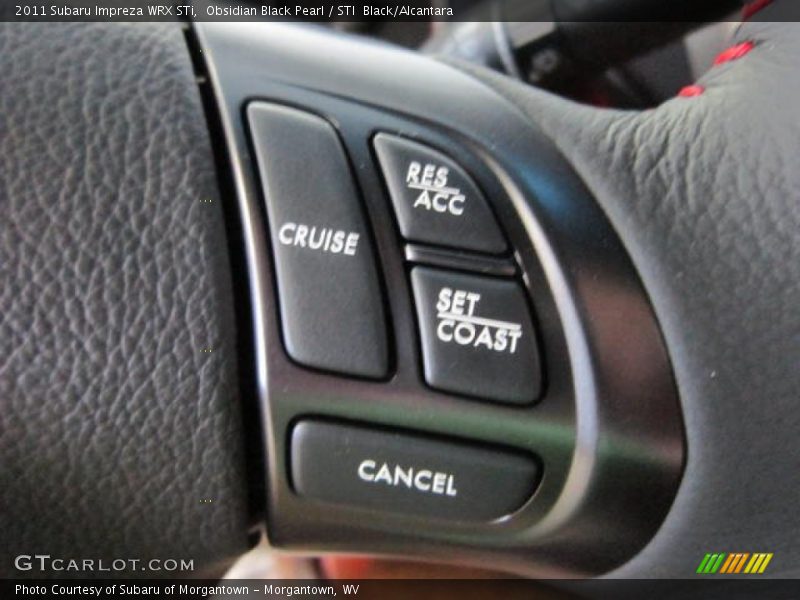 Obsidian Black Pearl / STI  Black/Alcantara 2011 Subaru Impreza WRX STi