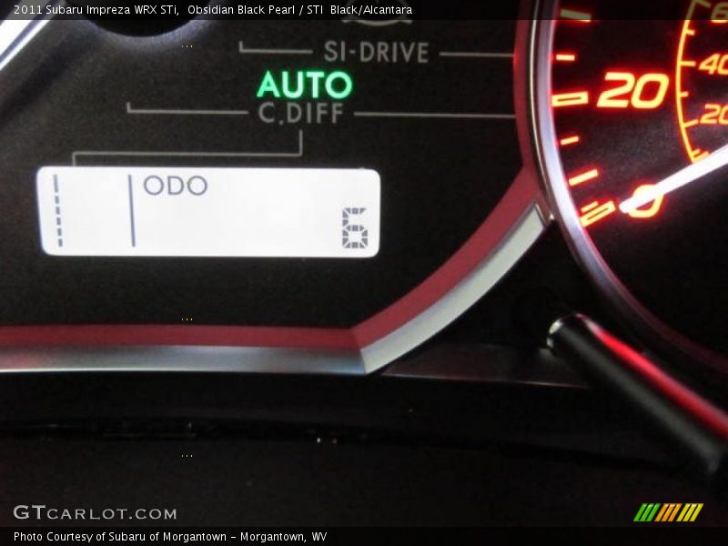 Obsidian Black Pearl / STI  Black/Alcantara 2011 Subaru Impreza WRX STi