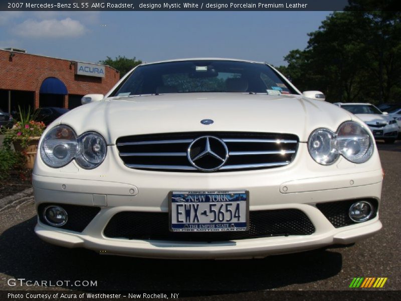 designo Mystic White / designo Porcelain Premium Leather 2007 Mercedes-Benz SL 55 AMG Roadster