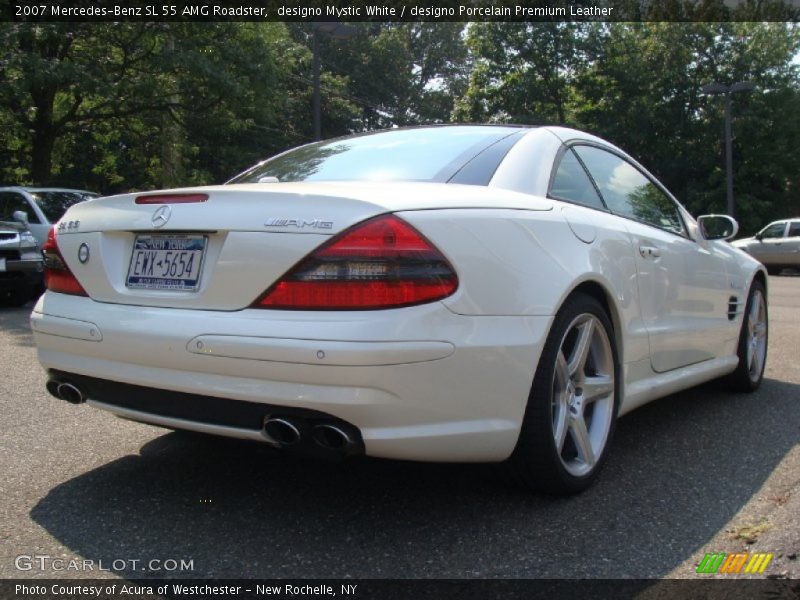 designo Mystic White / designo Porcelain Premium Leather 2007 Mercedes-Benz SL 55 AMG Roadster