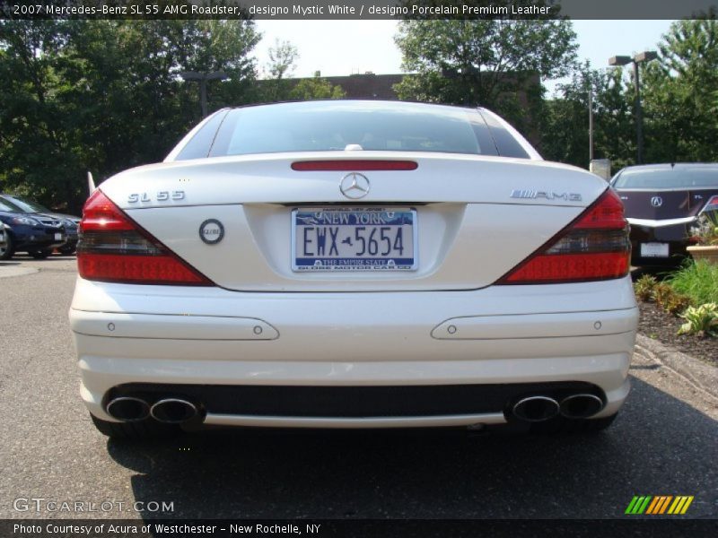designo Mystic White / designo Porcelain Premium Leather 2007 Mercedes-Benz SL 55 AMG Roadster