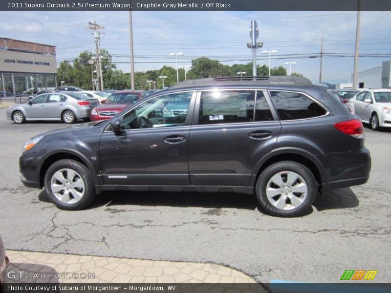 Graphite Gray Metallic / Off Black 2011 Subaru Outback 2.5i Premium Wagon