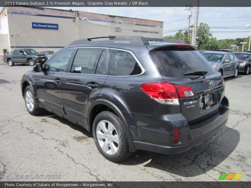 Graphite Gray Metallic / Off Black 2011 Subaru Outback 2.5i Premium Wagon