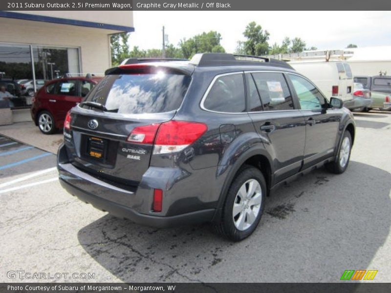 Graphite Gray Metallic / Off Black 2011 Subaru Outback 2.5i Premium Wagon