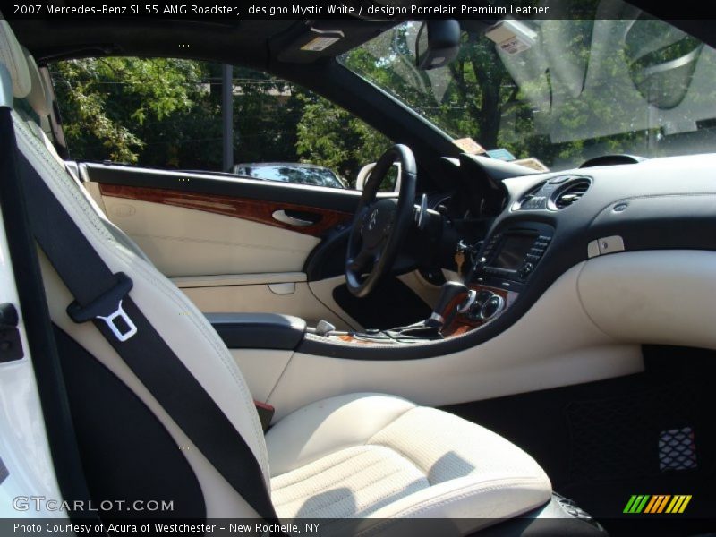 designo Mystic White / designo Porcelain Premium Leather 2007 Mercedes-Benz SL 55 AMG Roadster