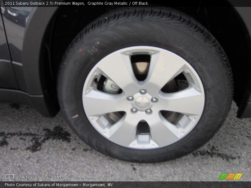Graphite Gray Metallic / Off Black 2011 Subaru Outback 2.5i Premium Wagon