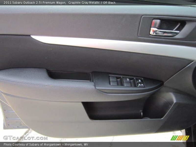 Graphite Gray Metallic / Off Black 2011 Subaru Outback 2.5i Premium Wagon