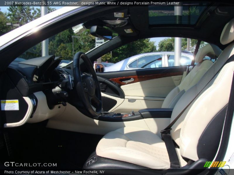  2007 SL 55 AMG Roadster designo Porcelain Premium Leather Interior