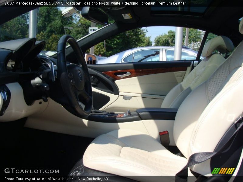  2007 SL 55 AMG Roadster designo Porcelain Premium Leather Interior