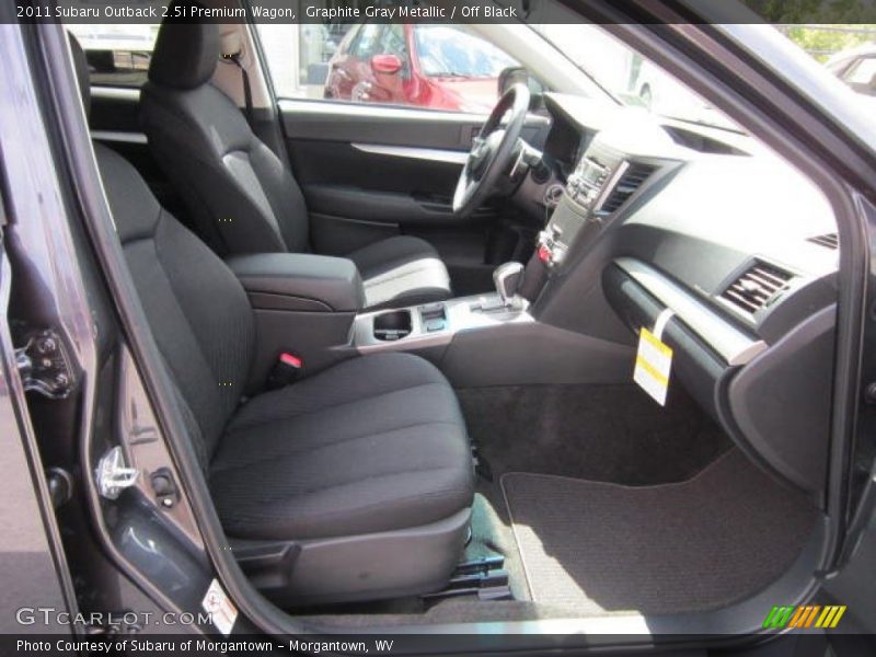 Graphite Gray Metallic / Off Black 2011 Subaru Outback 2.5i Premium Wagon