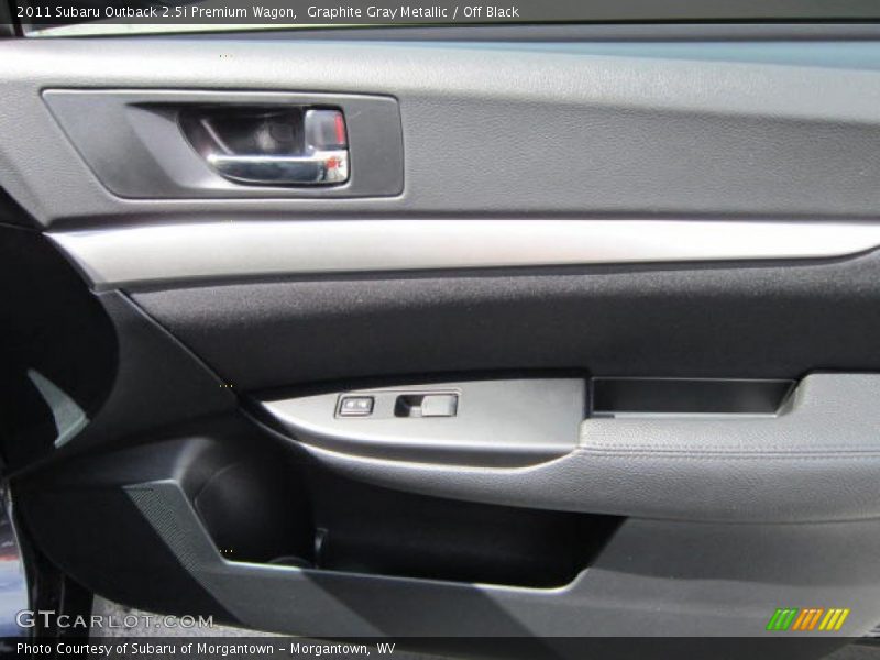 Graphite Gray Metallic / Off Black 2011 Subaru Outback 2.5i Premium Wagon