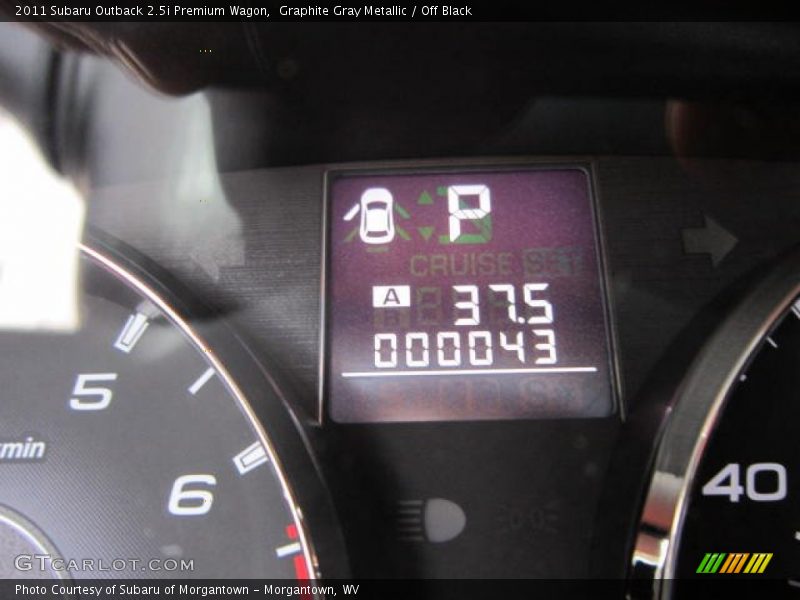 Graphite Gray Metallic / Off Black 2011 Subaru Outback 2.5i Premium Wagon