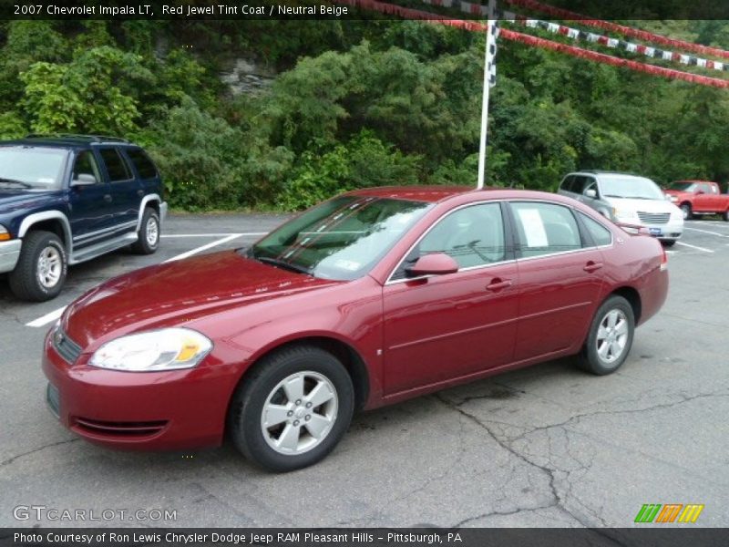 Red Jewel Tint Coat / Neutral Beige 2007 Chevrolet Impala LT