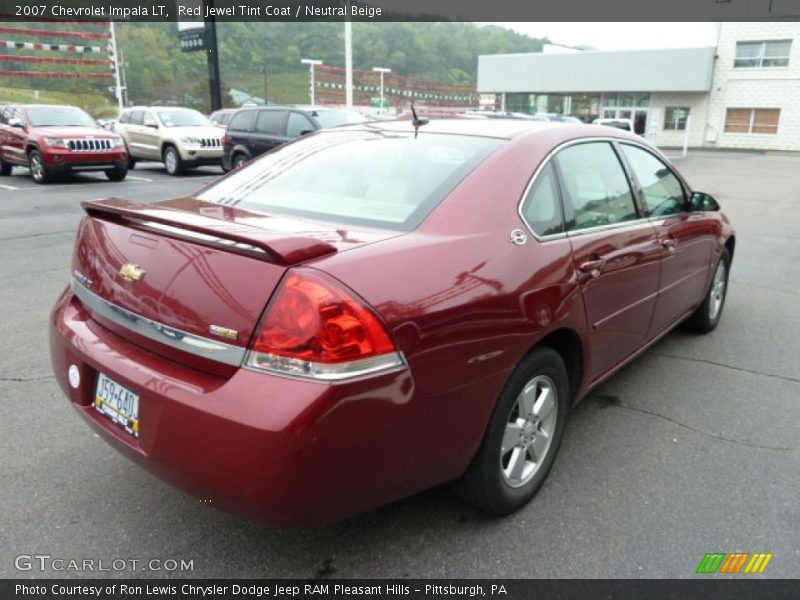 Red Jewel Tint Coat / Neutral Beige 2007 Chevrolet Impala LT