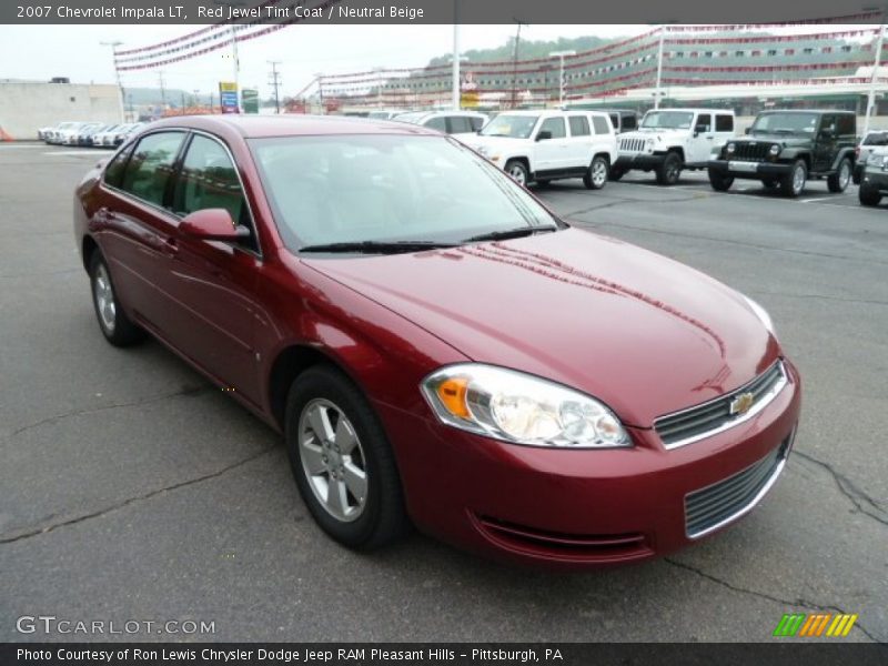 Red Jewel Tint Coat / Neutral Beige 2007 Chevrolet Impala LT