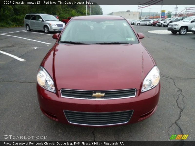 Red Jewel Tint Coat / Neutral Beige 2007 Chevrolet Impala LT