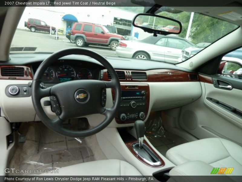Red Jewel Tint Coat / Neutral Beige 2007 Chevrolet Impala LT