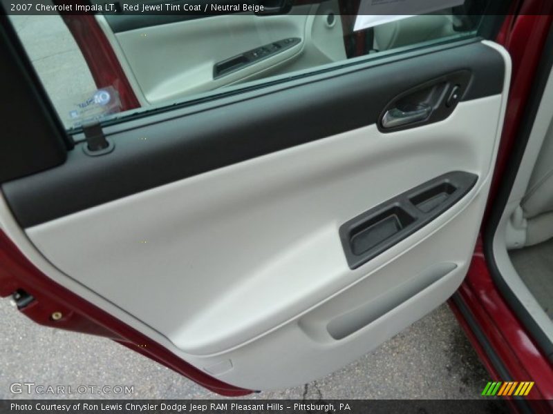 Red Jewel Tint Coat / Neutral Beige 2007 Chevrolet Impala LT