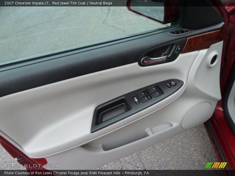 Red Jewel Tint Coat / Neutral Beige 2007 Chevrolet Impala LT