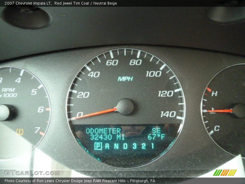 Red Jewel Tint Coat / Neutral Beige 2007 Chevrolet Impala LT