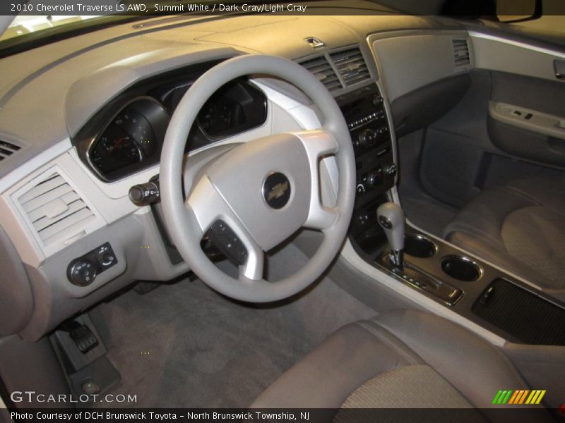 Summit White / Dark Gray/Light Gray 2010 Chevrolet Traverse LS AWD