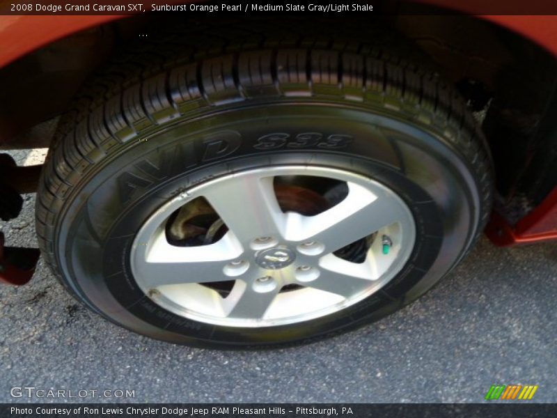 Sunburst Orange Pearl / Medium Slate Gray/Light Shale 2008 Dodge Grand Caravan SXT