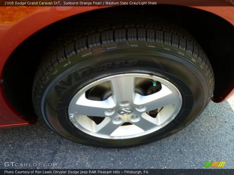 Sunburst Orange Pearl / Medium Slate Gray/Light Shale 2008 Dodge Grand Caravan SXT