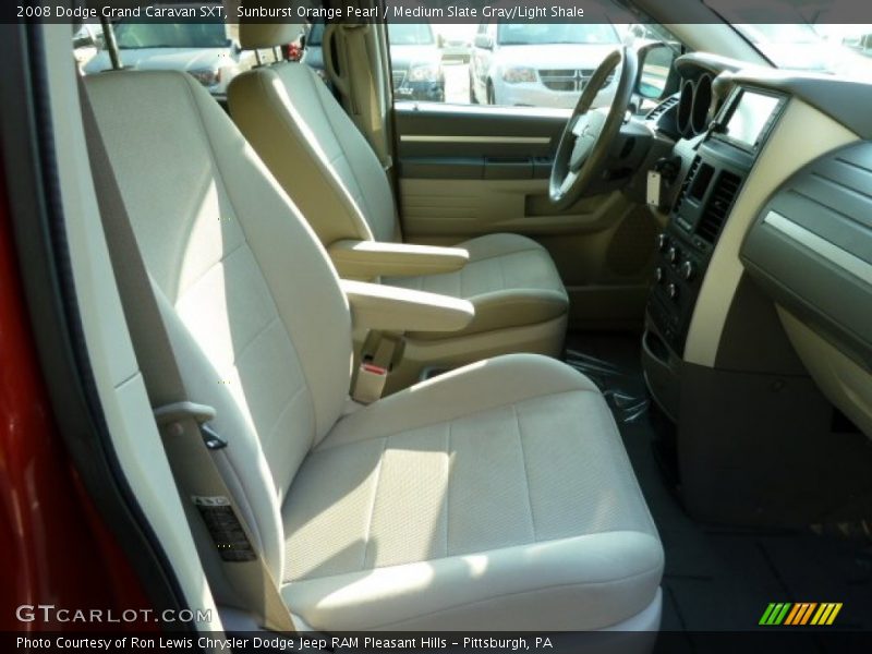 Sunburst Orange Pearl / Medium Slate Gray/Light Shale 2008 Dodge Grand Caravan SXT